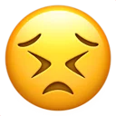 😣-Big Emoji Bazzastyle, Telegram Sticker