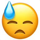 😓-Big Emoji Bazzastyle, Telegram Sticker
