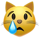 😿-Big Emoji Bazzastyle, Telegram Sticker