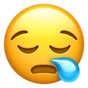 😪-Big Emoji Bazzastyle, Telegram Sticker