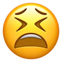 😫-Big Emoji Bazzastyle, Telegram Sticker