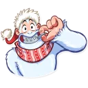 🤐-Bigfoot Eddie, Telegram Sticker