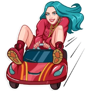 🚘-Billie Eilish, Telegram Sticker