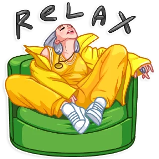 💆‍♀️-Billie Eilish, Telegram Sticker