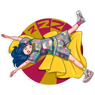 😴-Billie Eilish, Telegram Sticker