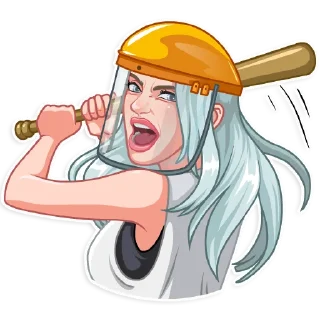 😠-Billie Eilish, Telegram Sticker