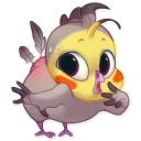 😳-Berry Bird, Telegram Sticker