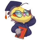 🎓-Berry Bird, Telegram Sticker