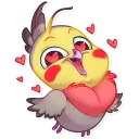 😍-Berry Bird, Telegram Sticker