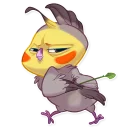 😑-Berry Bird, Telegram Sticker