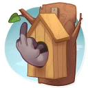🖕-Berry Bird, Telegram Sticker