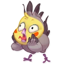 😨-Berry Bird, Telegram Sticker