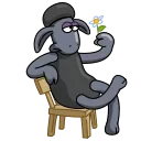 😌-Shaun the Sheep, Telegram Sticker
