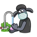 😷-Shaun the Sheep, Telegram Sticker