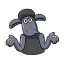 🤨-Shaun the Sheep, Telegram Sticker
