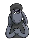 😔-Shaun the Sheep, Telegram Sticker
