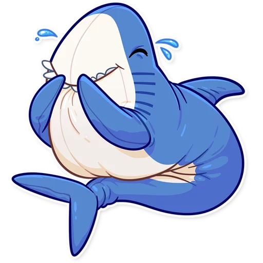 Blahaj, telegram sticker