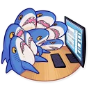 👀-Blahaj, Telegram Sticker