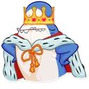 👑-Blahaj, Telegram Sticker
