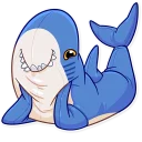 😊-Blahaj, Telegram Sticker