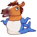 🤷‍♂️-Blahaj, Telegram Sticker
