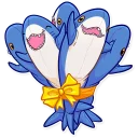 💐-Blahaj, Telegram Sticker