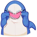 😄-Blahaj, Telegram Sticker