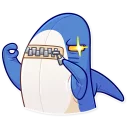 🤐-Blahaj, Telegram Sticker