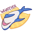😵-Blahaj, Telegram Sticker
