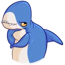 🤔-Blahaj, Telegram Sticker