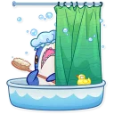 🛀-Blahaj, Telegram Sticker