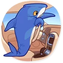 👉-Blahaj, Telegram Sticker