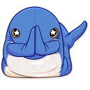 🙏-Blahaj, Telegram Sticker