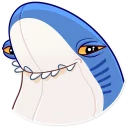 😏-Blahaj, Telegram Sticker