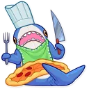 🍕-Blahaj, Telegram Sticker