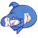 😴-Blahaj, Telegram Sticker