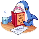 😠-Blahaj, Telegram Sticker