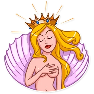 😌-Blondie Vacation, Telegram Sticker