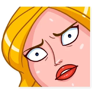 😦-Blondie Vacation, Telegram Sticker
