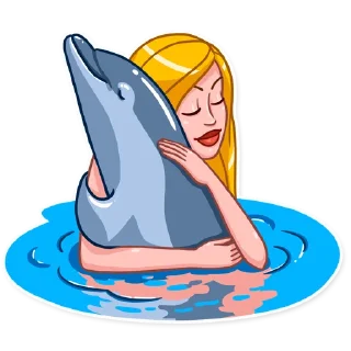 🤗-Blondie Vacation, Telegram Sticker