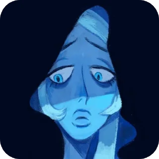 😒-Blue Diamond • @Earth928B, Telegram Sticker
