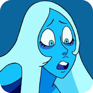 👄-Blue Diamond • @Earth928B, Telegram Sticker
