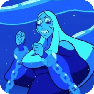 😬-Blue Diamond • @Earth928B, Telegram Sticker
