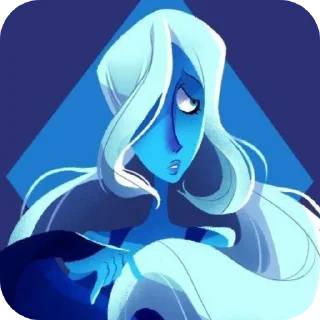 🙀-Blue Diamond • @Earth928B, Telegram Sticker