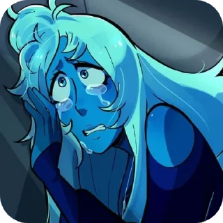 😭-Blue Diamond • @Earth928B, Telegram Sticker