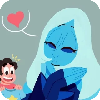 ❤-Blue Diamond • @Earth928B, Telegram Sticker