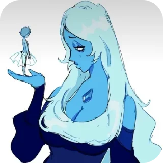 😑-Blue Diamond • @Earth928B, Telegram Sticker