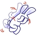 😖-BlueRabbit&RedCat, Telegram Sticker