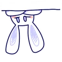 😶-BlueRabbit&RedCat, Telegram Sticker