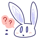 😅-BlueRabbit&RedCat, Telegram Sticker